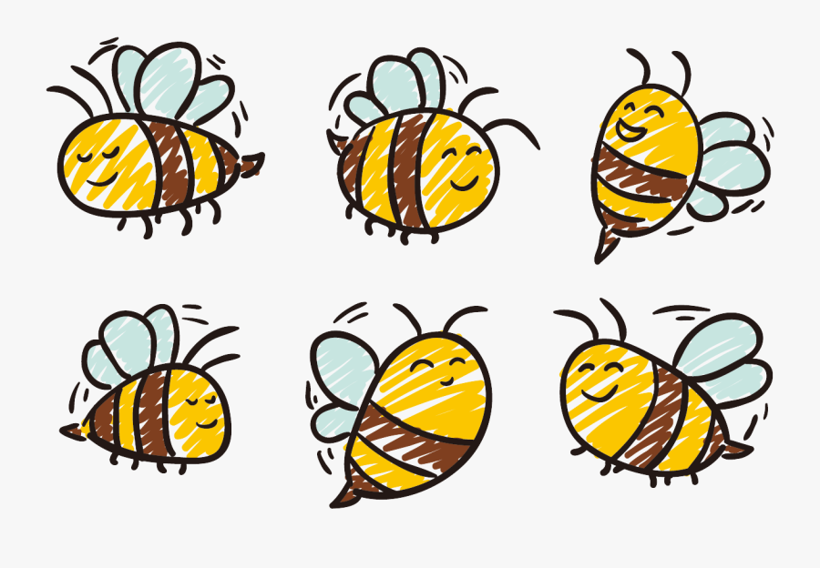 Dora Drawing Bee - Bees Drawing Png, Transparent Clipart