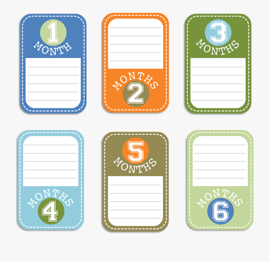 Baby Boy Journal Cards Set - Infant, Transparent Clipart