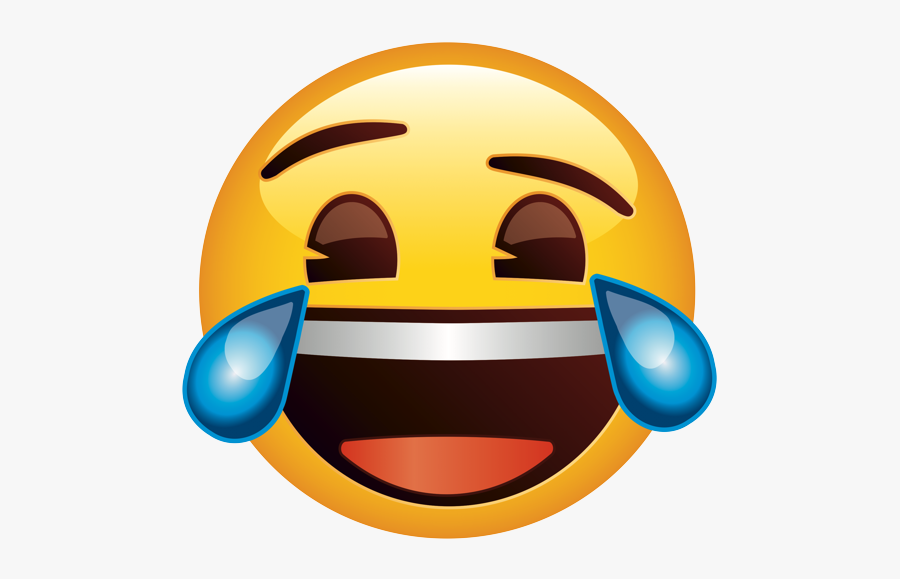 Emoji Laugh, Transparent Clipart
