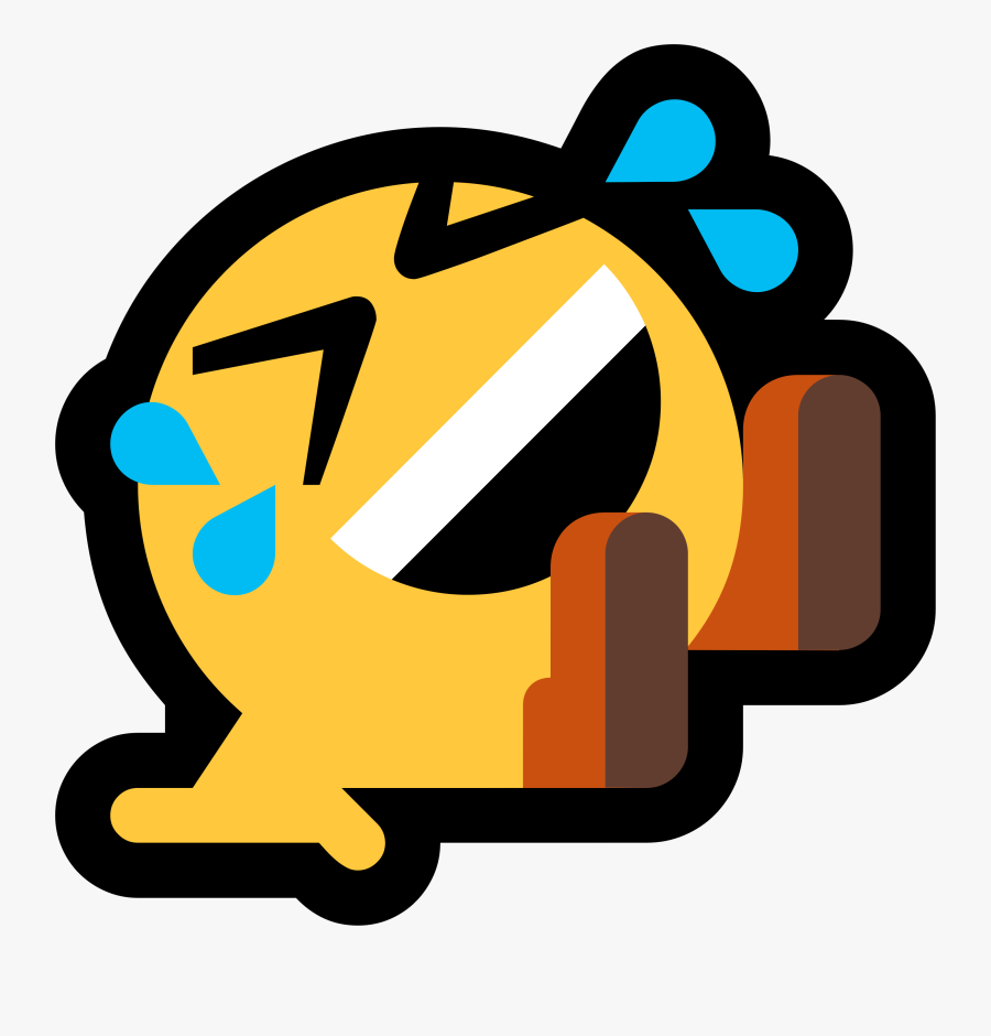 Laughing On Floor Emoji, Transparent Clipart