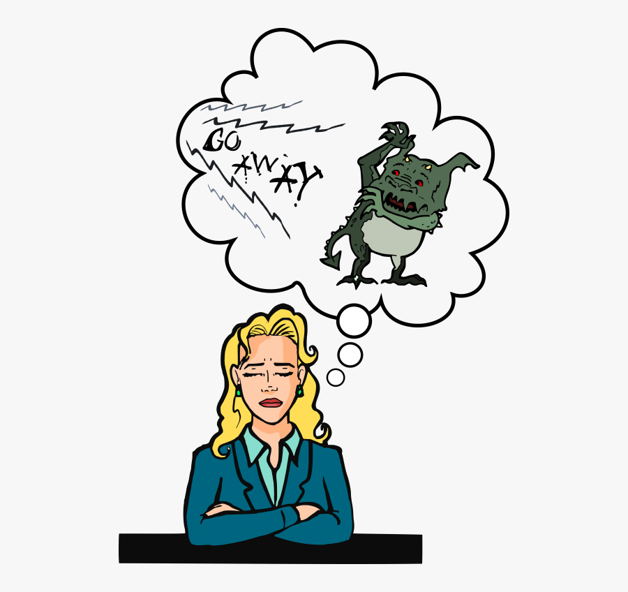 Shouting Away The Imp - Cartoon, Transparent Clipart