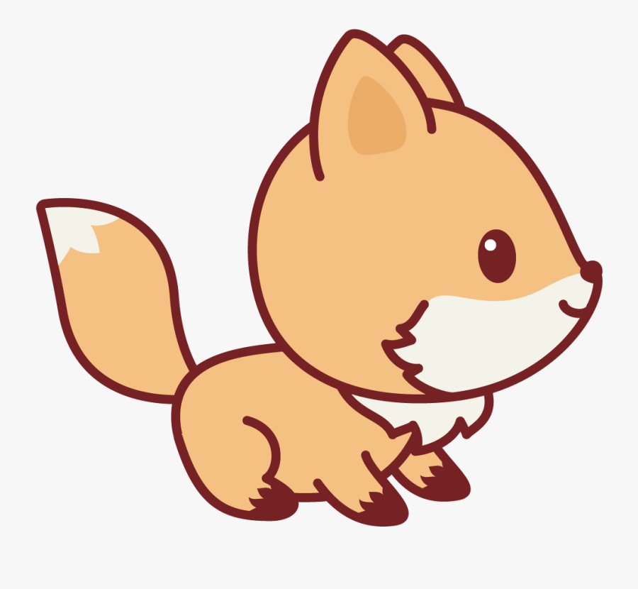 Standing Nerdy Fox Clipart , Png Download - Fox Emoji Fox Kawaii, Transparent Clipart