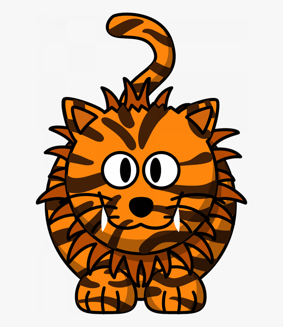 Clipart Cartoon Cat Tiger, Transparent Clipart