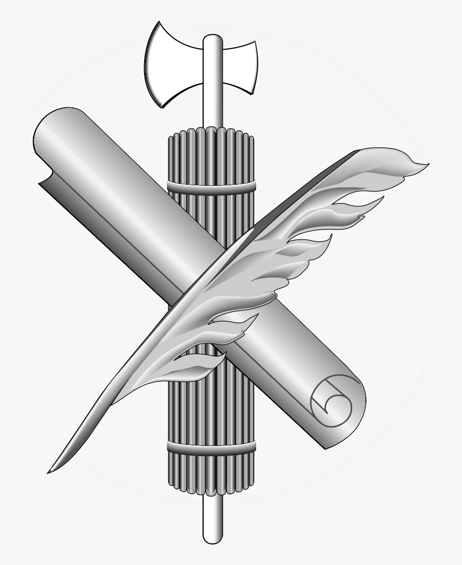 Fasces Scroll Quill - Fasces In Seal Us Senate, Transparent Clipart