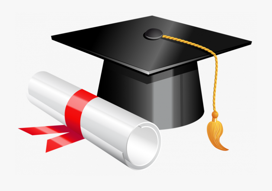 Diploma Clipart Rolled - Clip Art Graduation Cap Png, Transparent Clipart