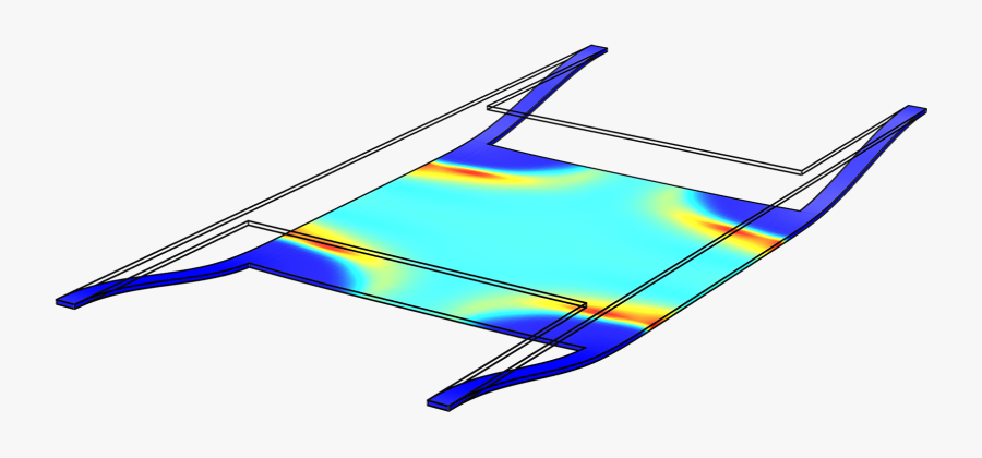 Rf Mems Switch Clipart , Png Download - Comsol Electrostatic Force, Transparent Clipart