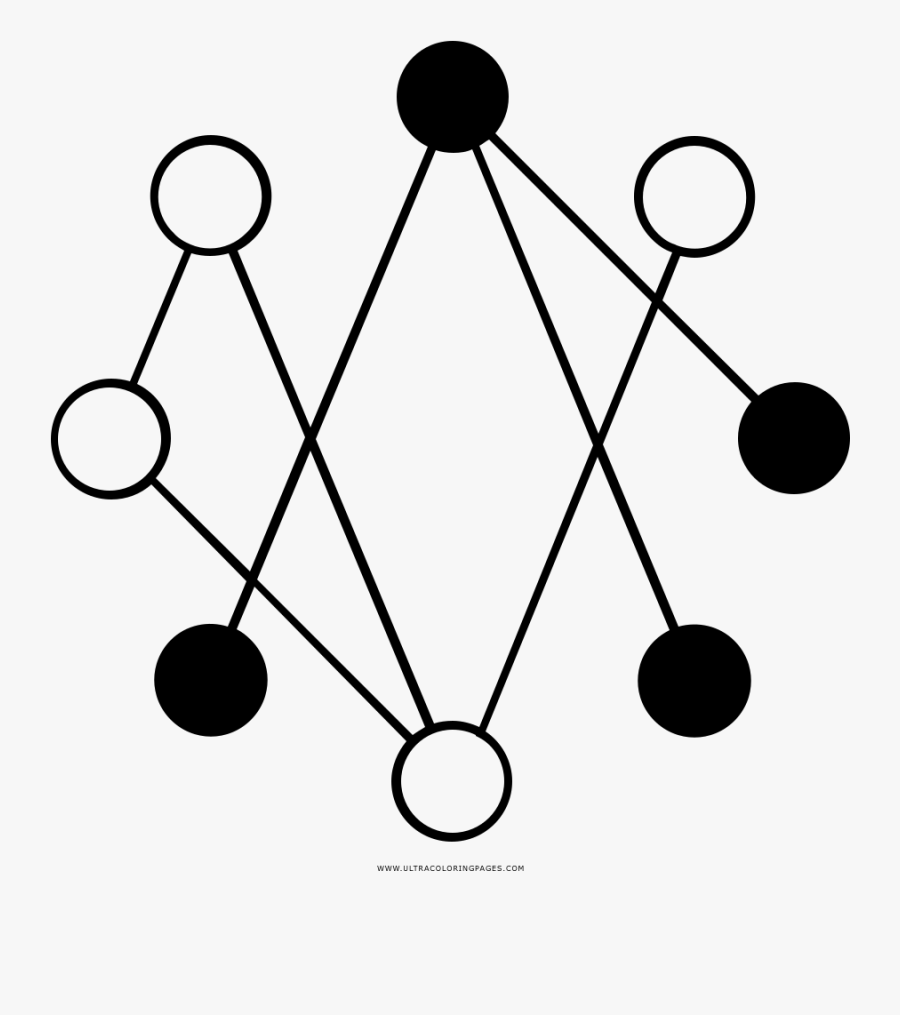 Data Dots And Lines Coloring Page, Transparent Clipart