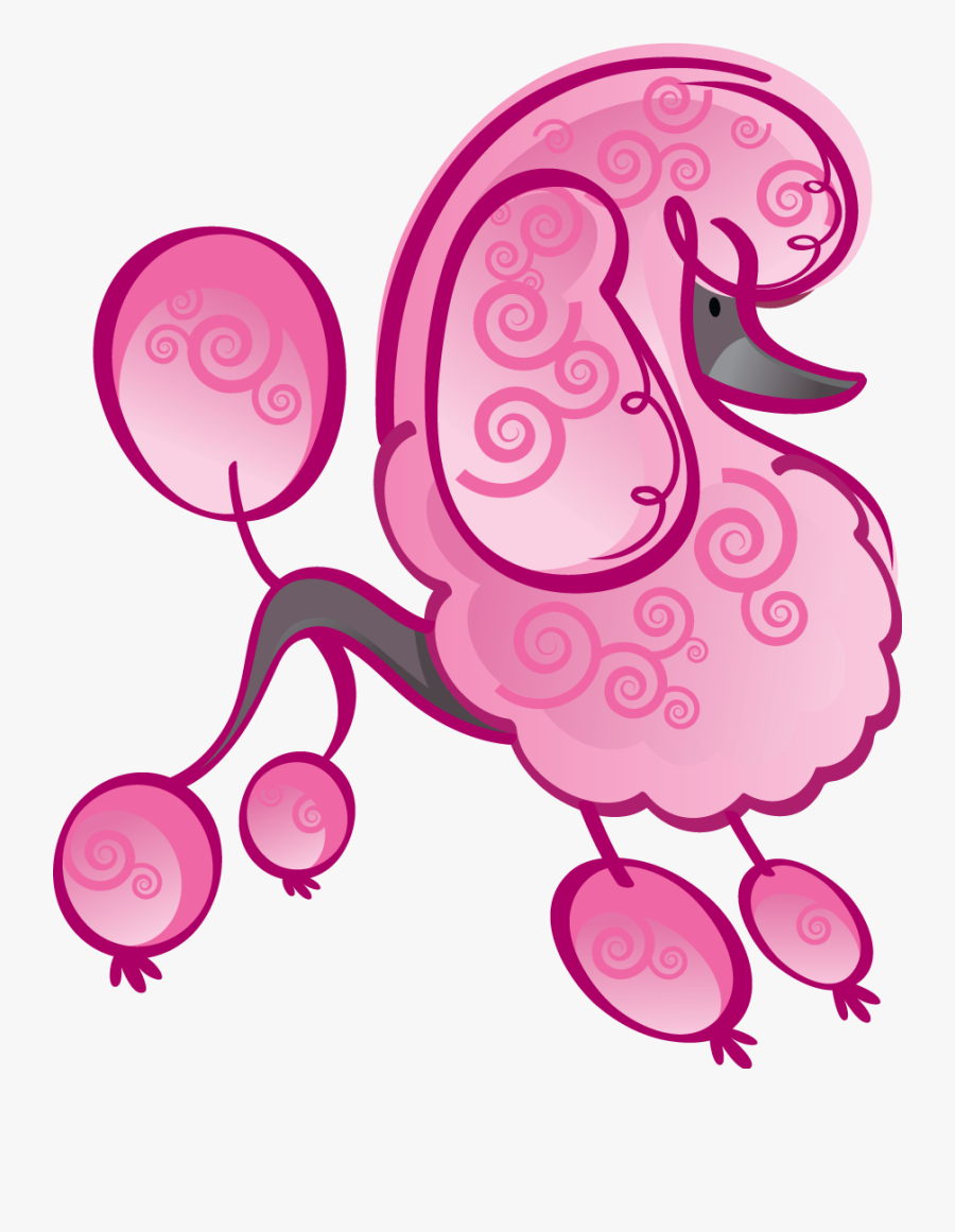 Oahu Mobile Grooming Pink Poodle, Transparent Clipart