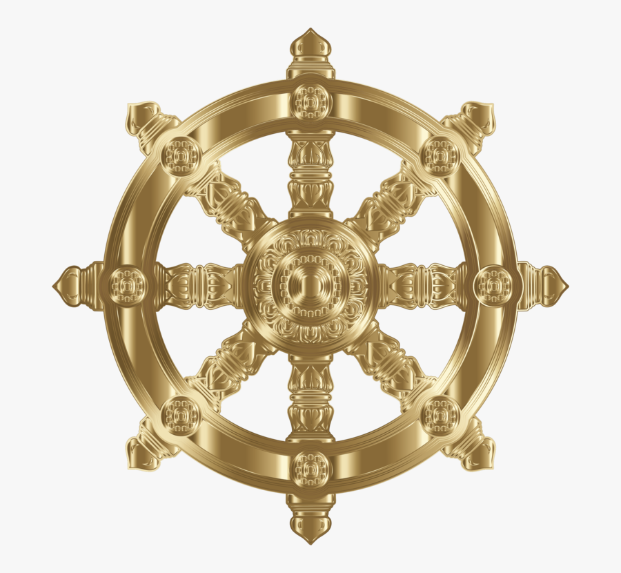 Brass,material,metal - Wheel Of Life Symbols, Transparent Clipart