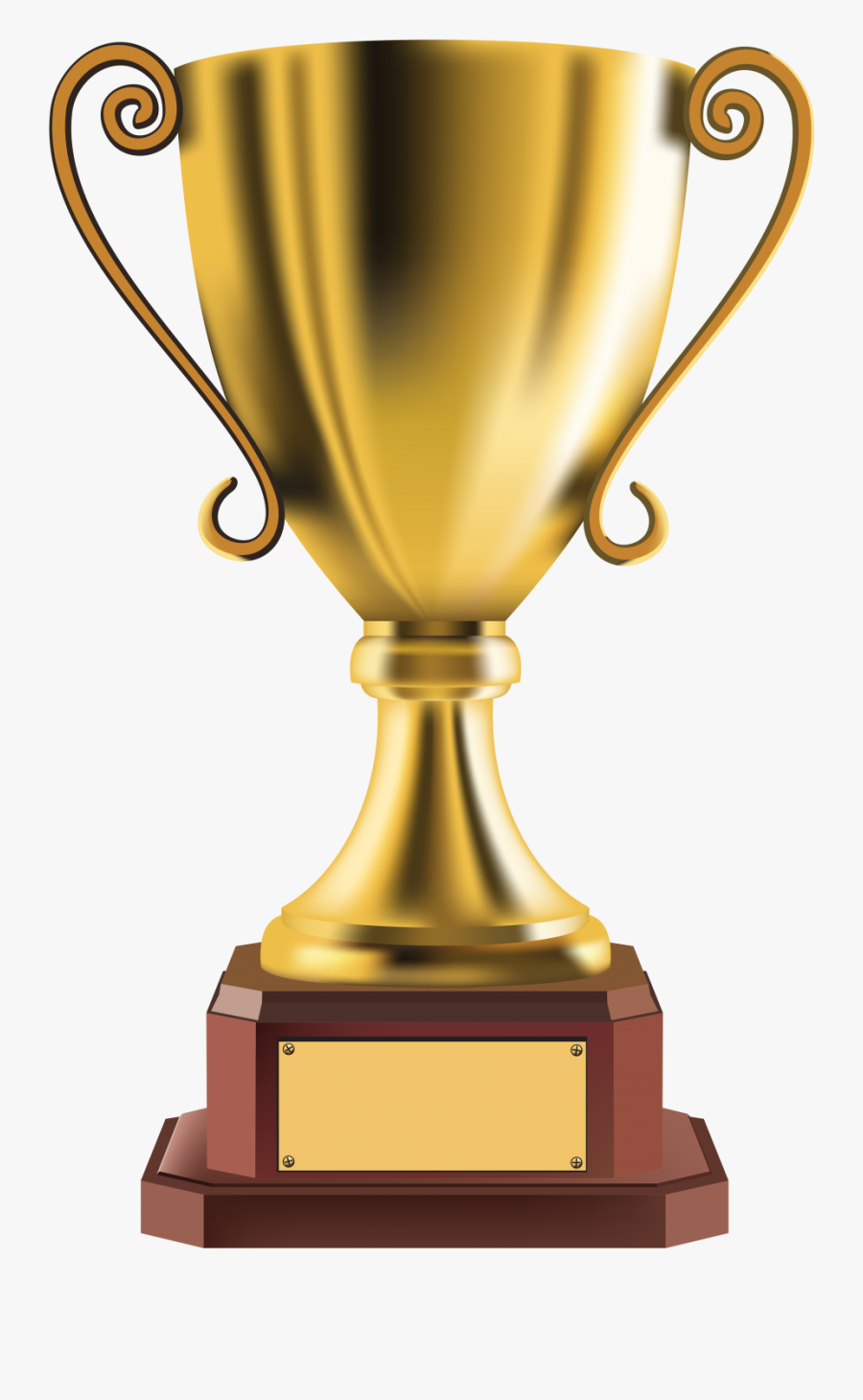 Gold Cup Trophy Png Image - Transparent Background Trophy Png, Transparent Clipart