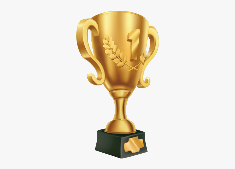 Golden Trophy Png Image Free Download Searchpng - Number 1 Trophy Png, Transparent Clipart