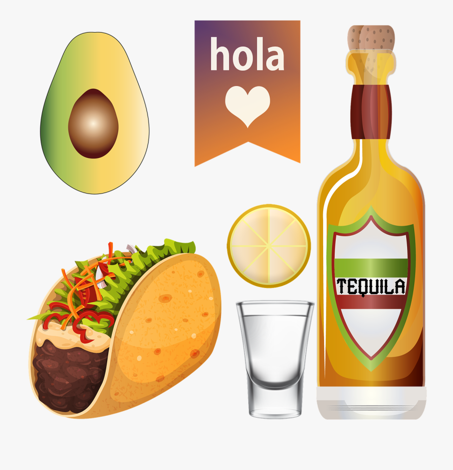 Taco Tuesday Tequila Avocado Free Photo - Mexican Tacos Icon, Transparent Clipart