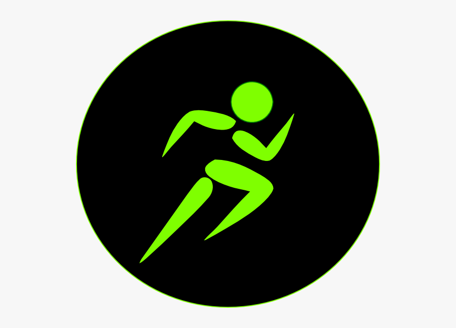Fit Mud Run Green/black Svg Clip Arts - Running Man, Transparent Clipart