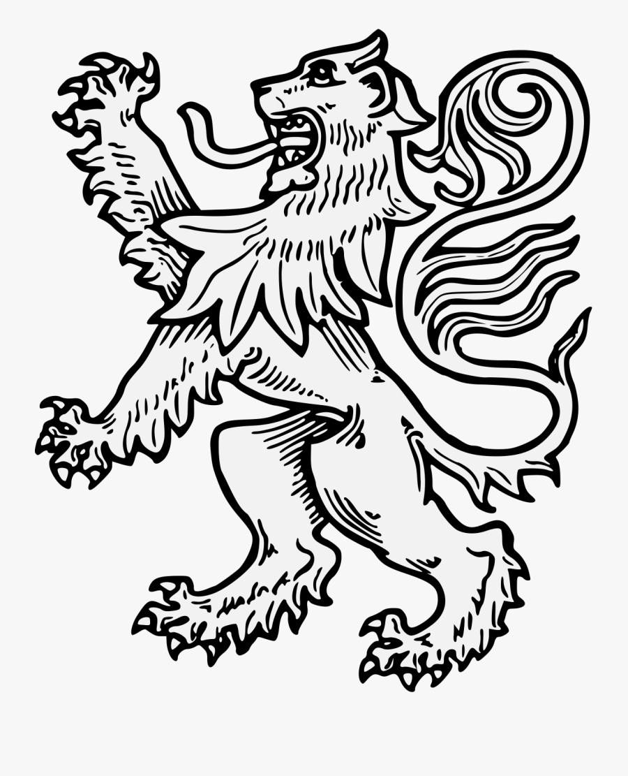 Drawing At Getdrawings Com - Heraldry Lion Rampant, Transparent Clipart