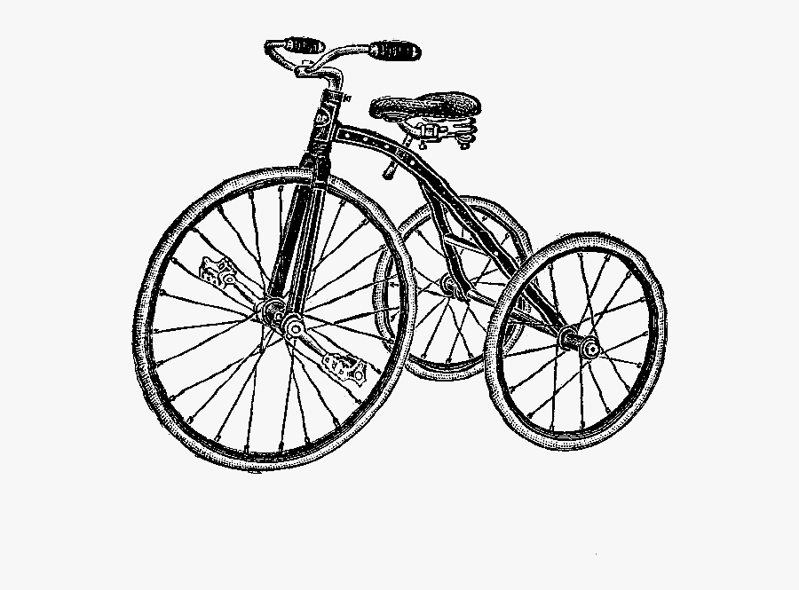 Digital Stamp Design Free Tricycle Digital Stamps 2 - Simple Drawing Of A Tricycle, Transparent Clipart