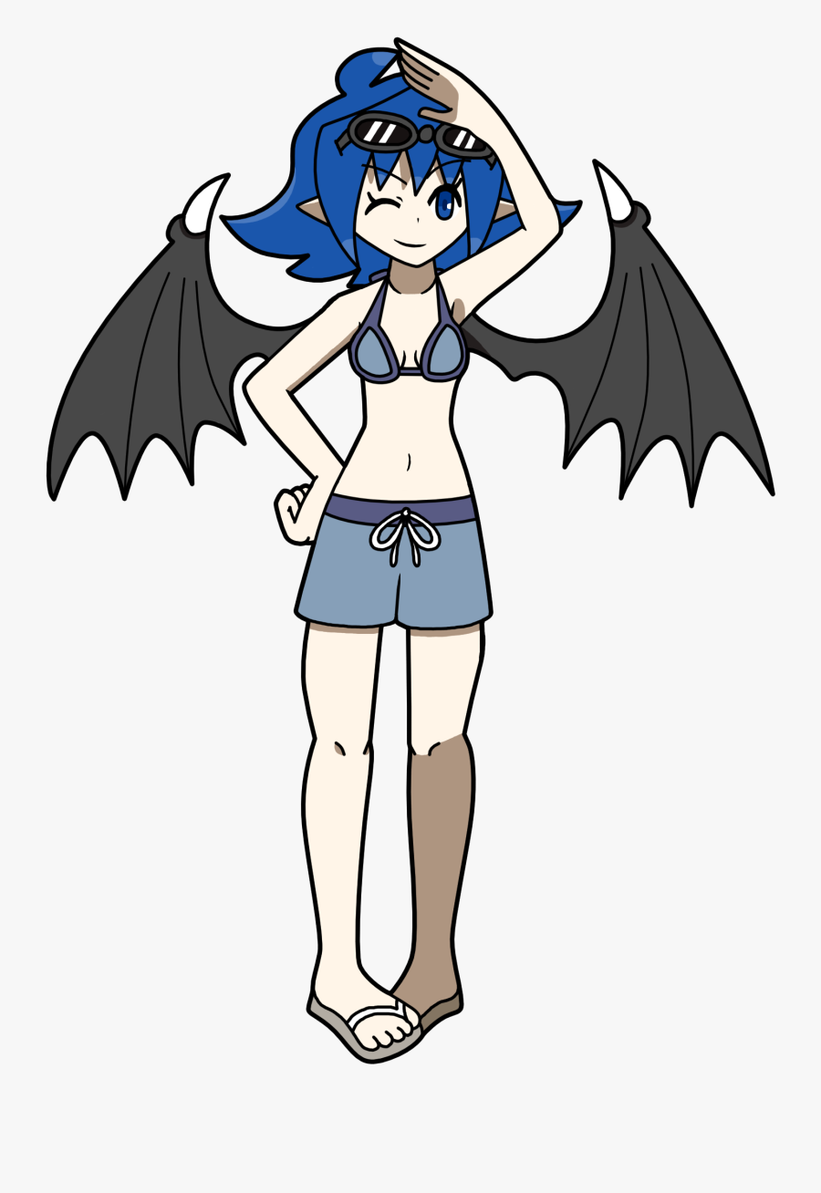 411kib, 1749x2190, Serene Swimsuit - Cartoon, Transparent Clipart