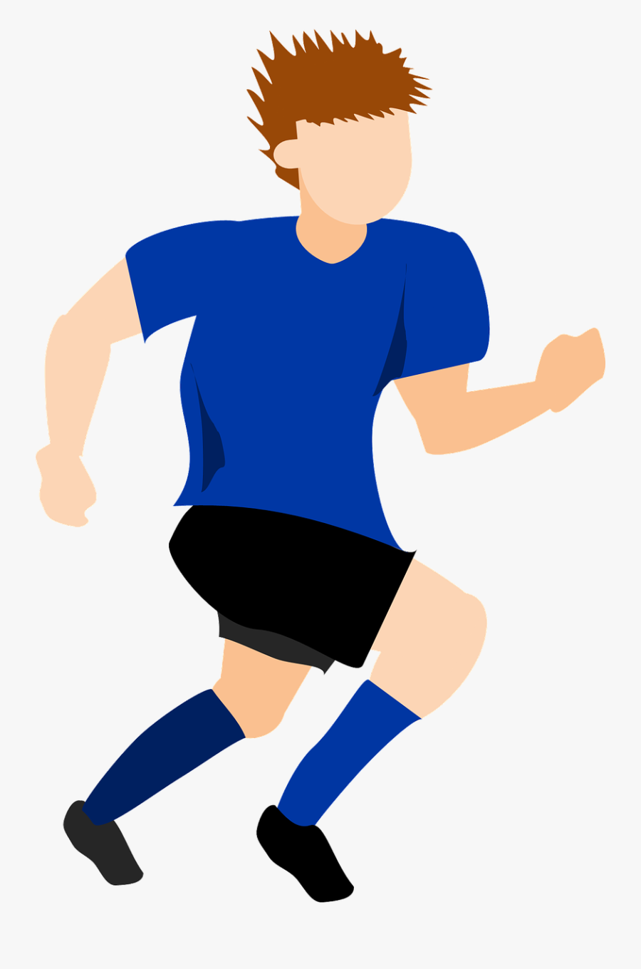 Football Futsal Sports Clipart , Png Download - Soccer Player Running Png, Transparent Clipart