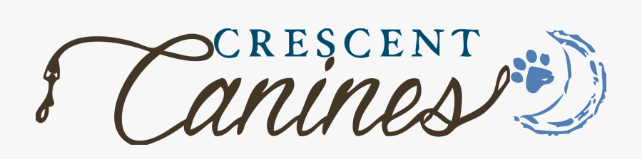 Crescent Canines Paw And Crescent Moon Logo - Aline, Transparent Clipart