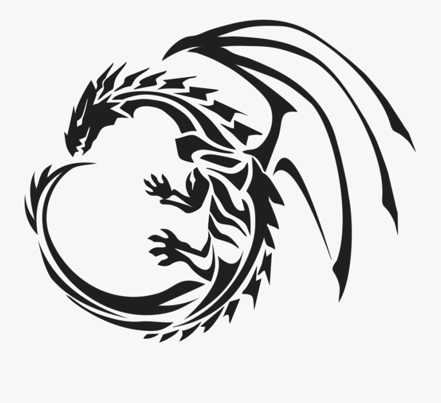 Dragon Tattoo Transparent Background, Transparent Clipart