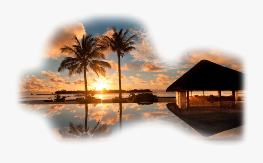 Desktop Wallpaper Photograph Image Sunset Beach - Paradise Sunset, Transparent Clipart