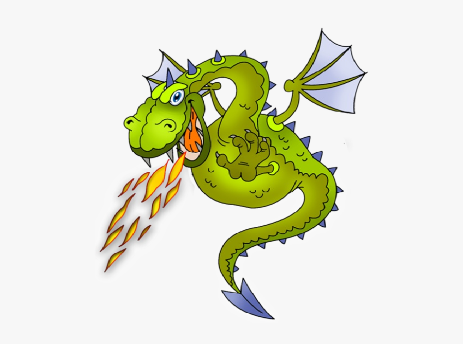 Clipart Fire Dragon - Cartoon Dragon Clipart Png, Transparent Clipart