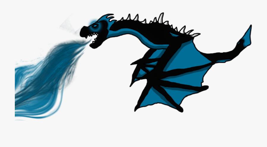 Blue Dragon Clipart Scary - Dragon Blue Fire Png, Transparent Clipart
