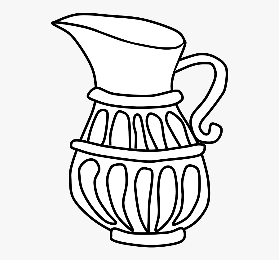 Jug Of Oil, Hanukkah, Black And White - Hanukkah Clipart Black And White, Transparent Clipart
