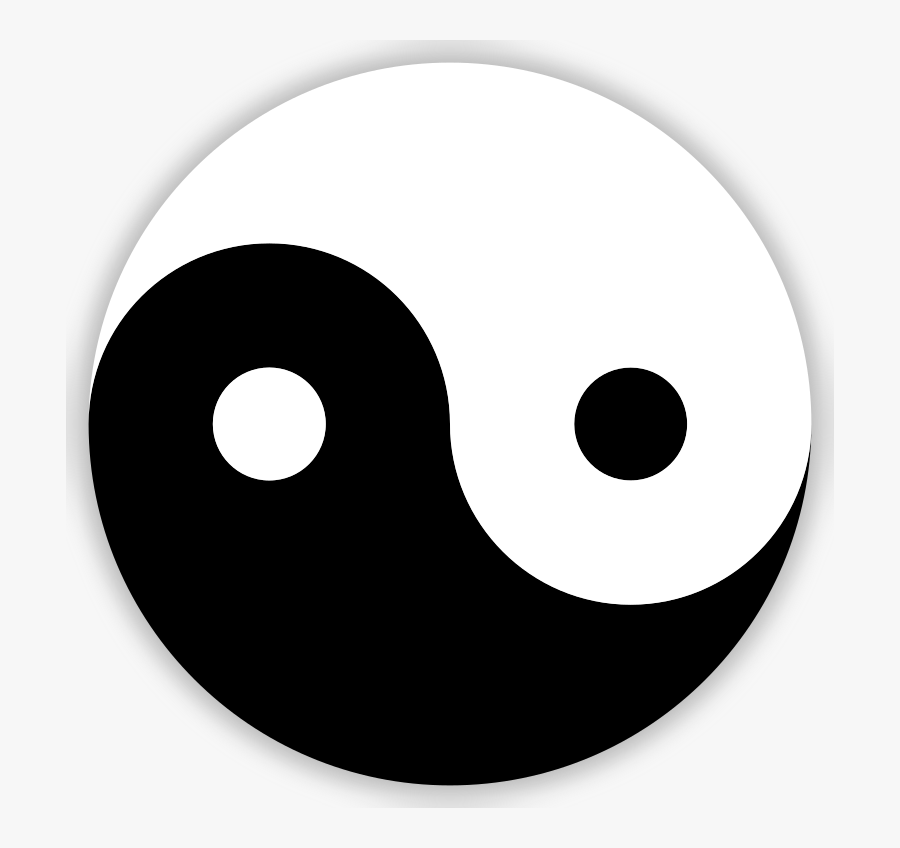 Yin And Yang Sideways, Transparent Clipart