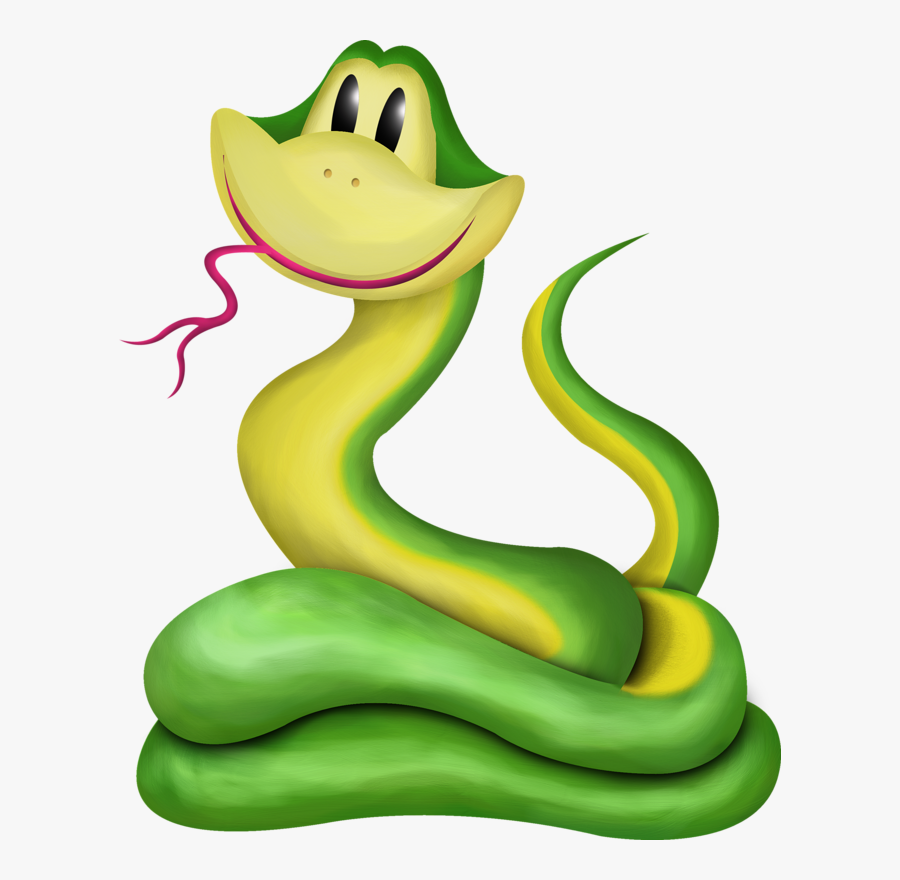 Cartoon Green Snake Png Clipart , Png Download - Clipart Snake Png, Transparent Clipart