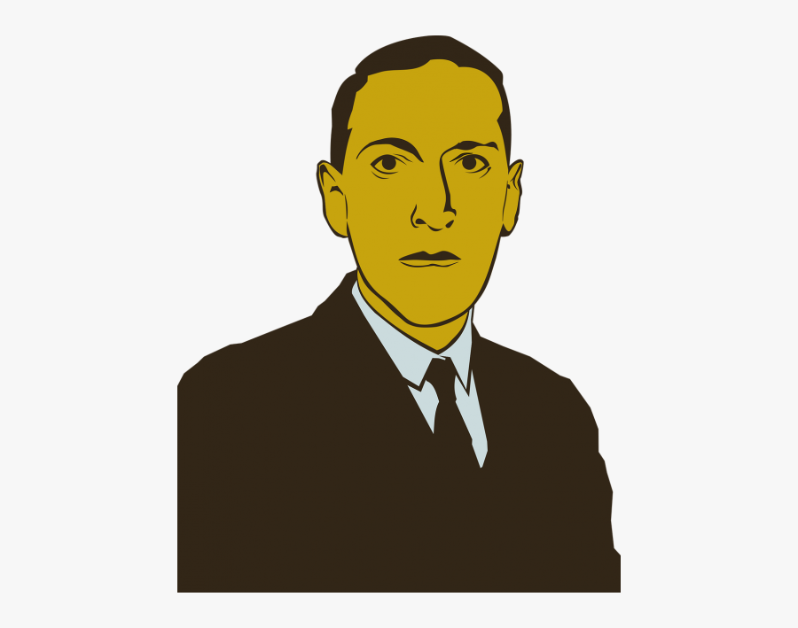 Cosmic Horror Famous People Fantasy - H. P. Lovecraft, Transparent Clipart