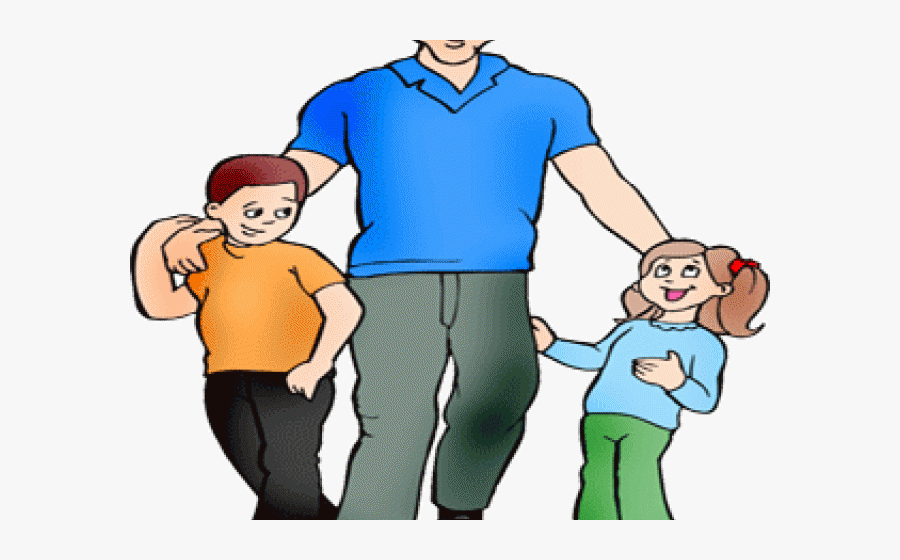Fathers Day Clipart Child - Single Parent Family Clip Art, Transparent Clipart