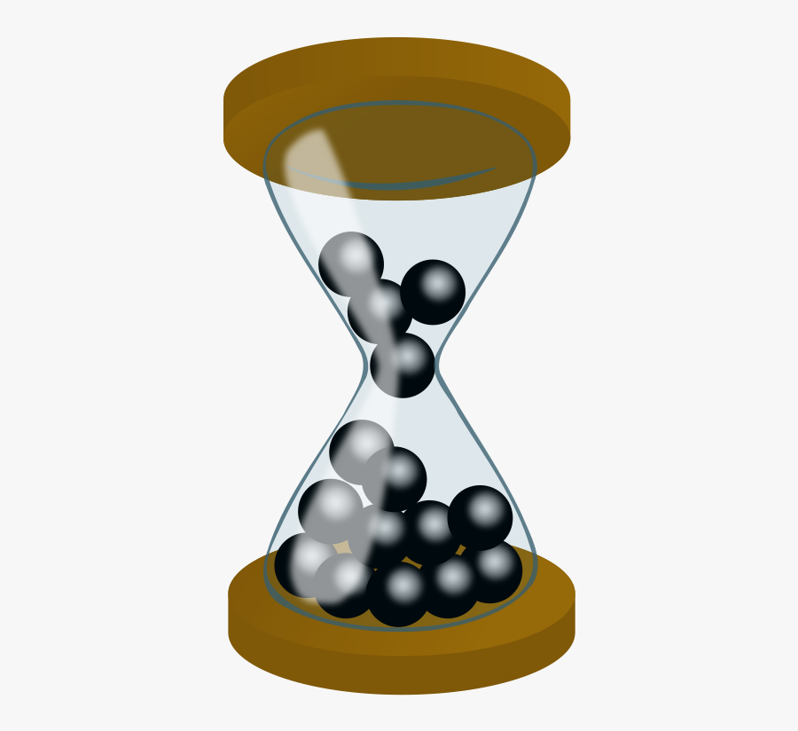 Hour Glass With Marbles, Transparent Clipart