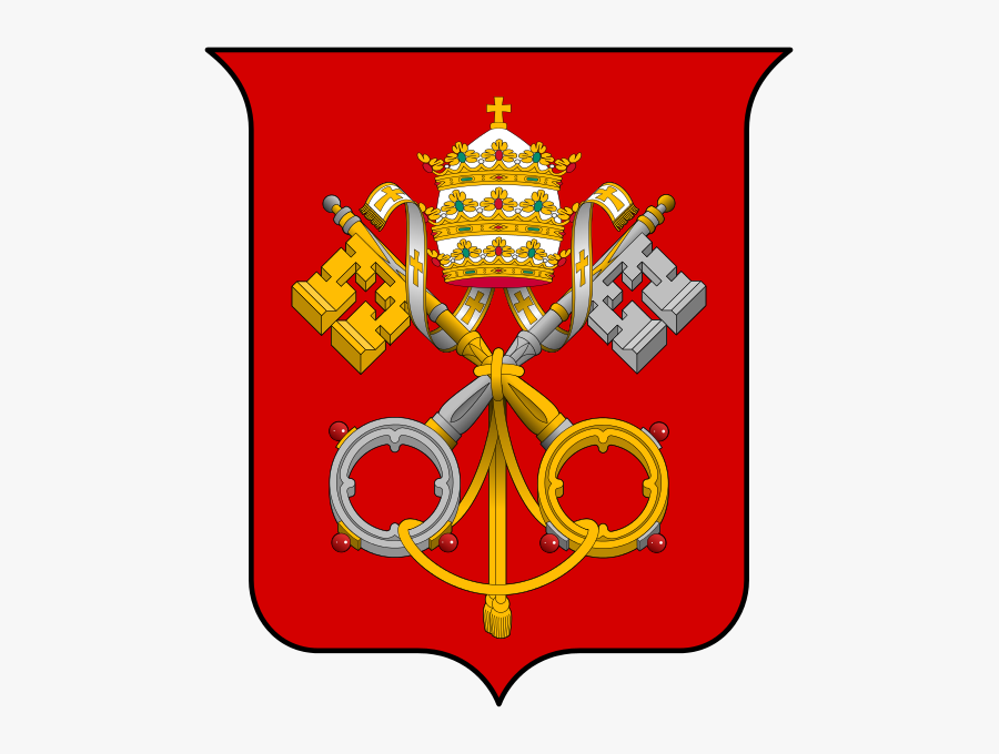 Coat Of Arms Holy See - Seal Of The Roman Catholic Church, Transparent Clipart