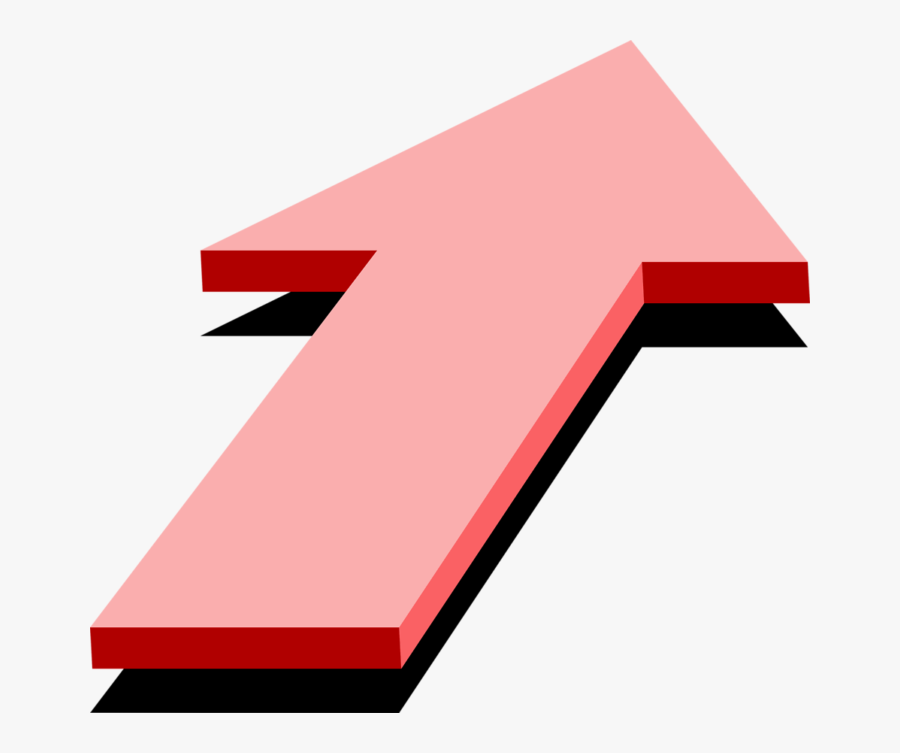 Blue And Red Arrow Pointing Down Logo Png - 3d Arrow Pointing Forward, Transparent Clipart