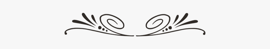 Gmd Ornaments Scroll Black Copy Small - School Meal, Transparent Clipart