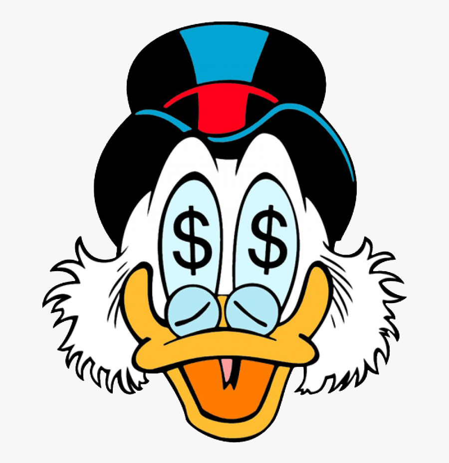 Scrooge Mcduck Png Picture - Scrooge Mcduck Money Eyes, Transparent Clipart