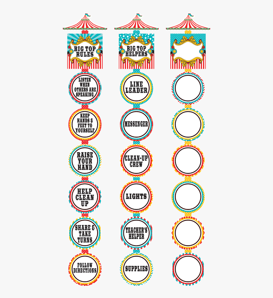 Carnival Classroom Theme, Transparent Clipart