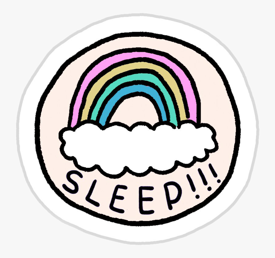 Sleep Night Aesthetic Tumblr Kpopedit Background Rainbo - Letter, Transparent Clipart