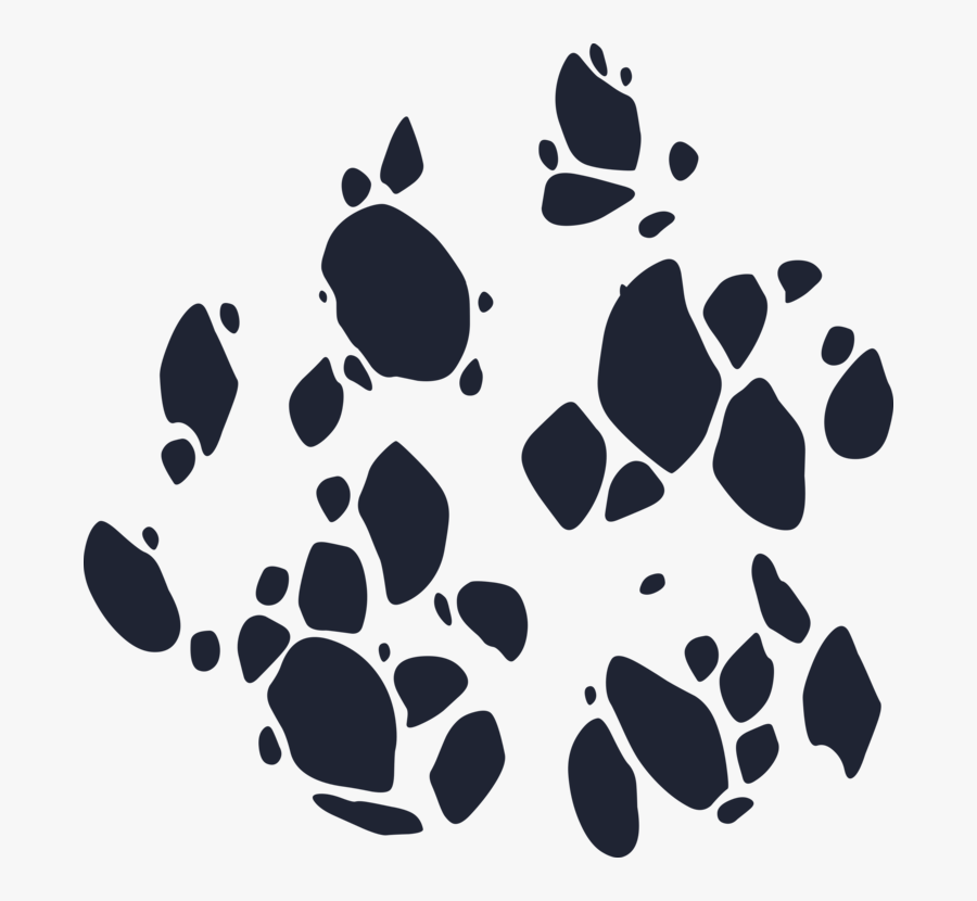Paw,black,black And White - Texchar Clipart, Transparent Clipart