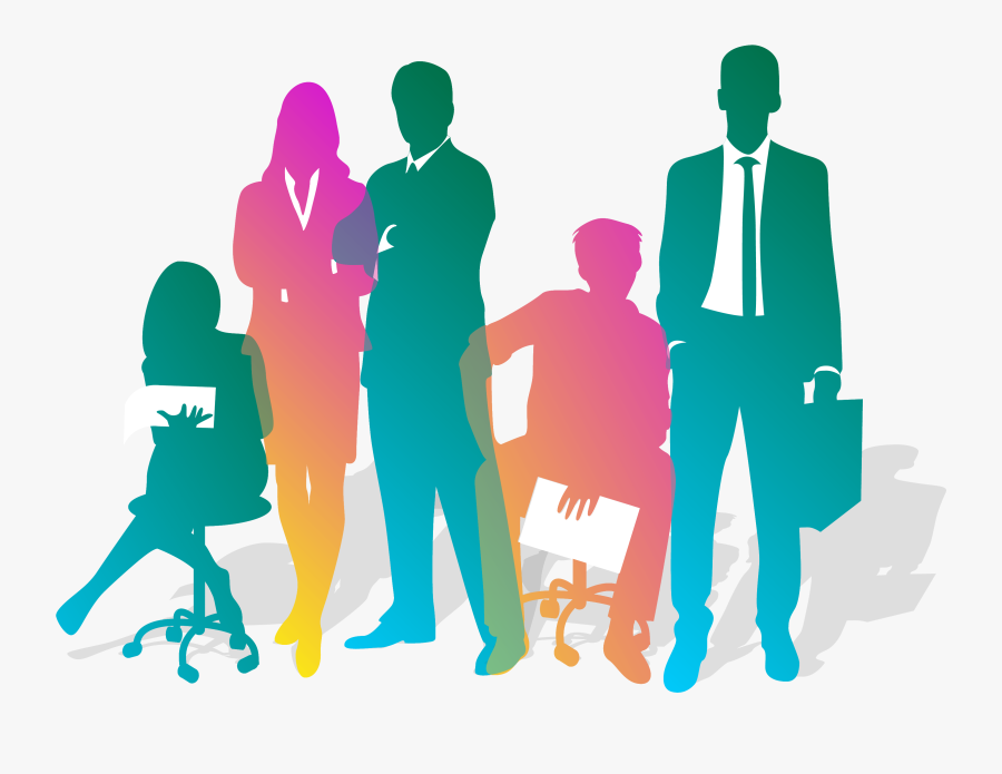 Business Teamwork Silhouette - Business Teamwork Png, Transparent Clipart