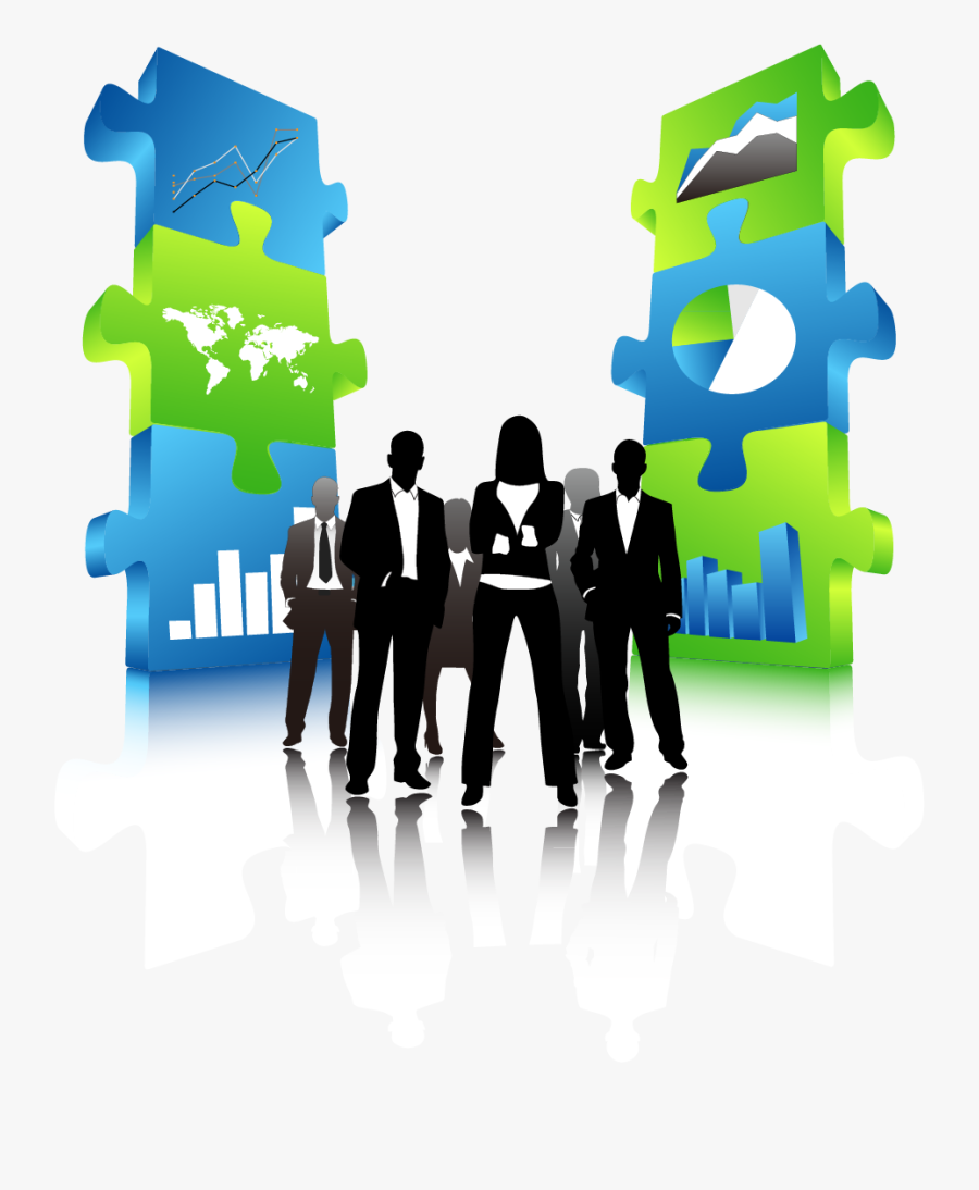 Suit Clipart Business Team - Piezas De Rompecabezas 3d, Transparent Clipart