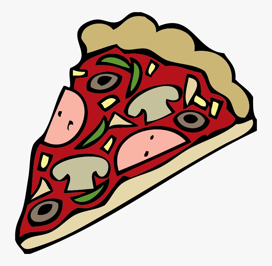 Pizza Slice - Pizza Slice Cartoon Transparent, Transparent Clipart