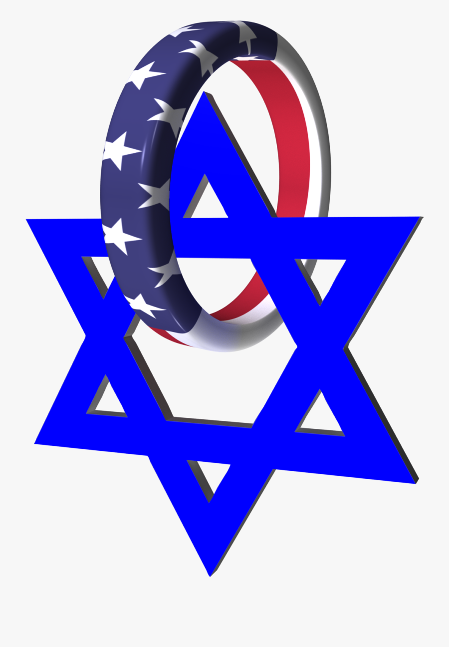 Usa Israel Ring Star Clipart , Png Download - Transparent Star Of David, Transparent Clipart