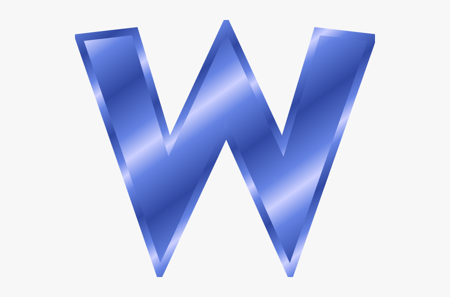 Gold Letter W, Transparent Clipart