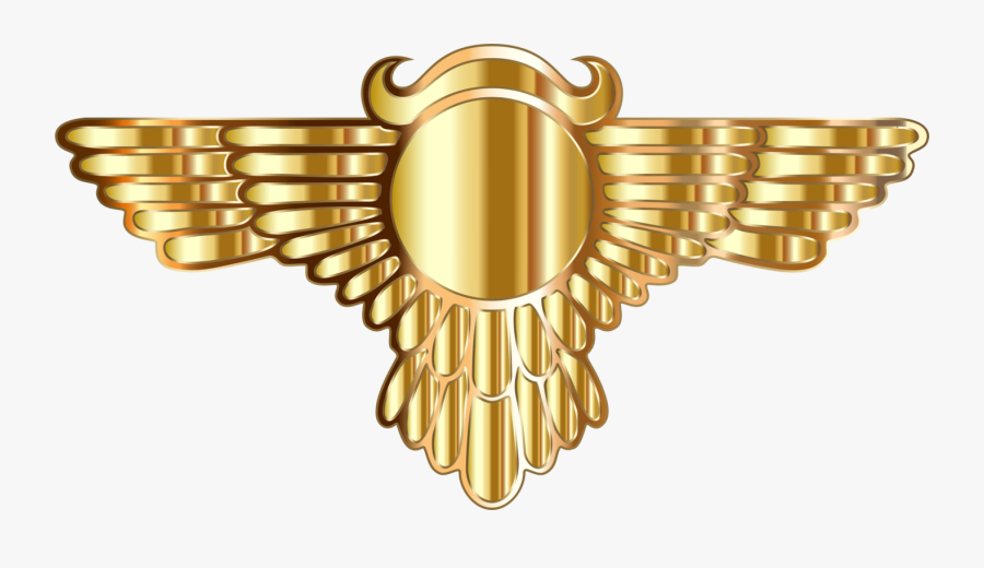 Symbol,brass,wing - Golden Wings Egypt Transparent, Transparent Clipart