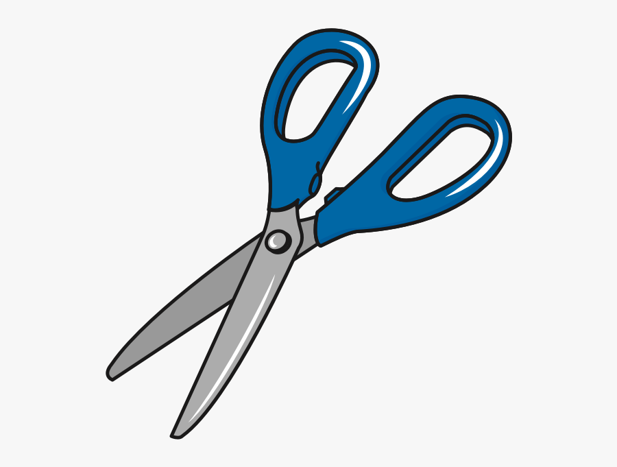 Scissors With Blue Handles-1574177096 - はさみ イラスト 無料, Transparent Clipart