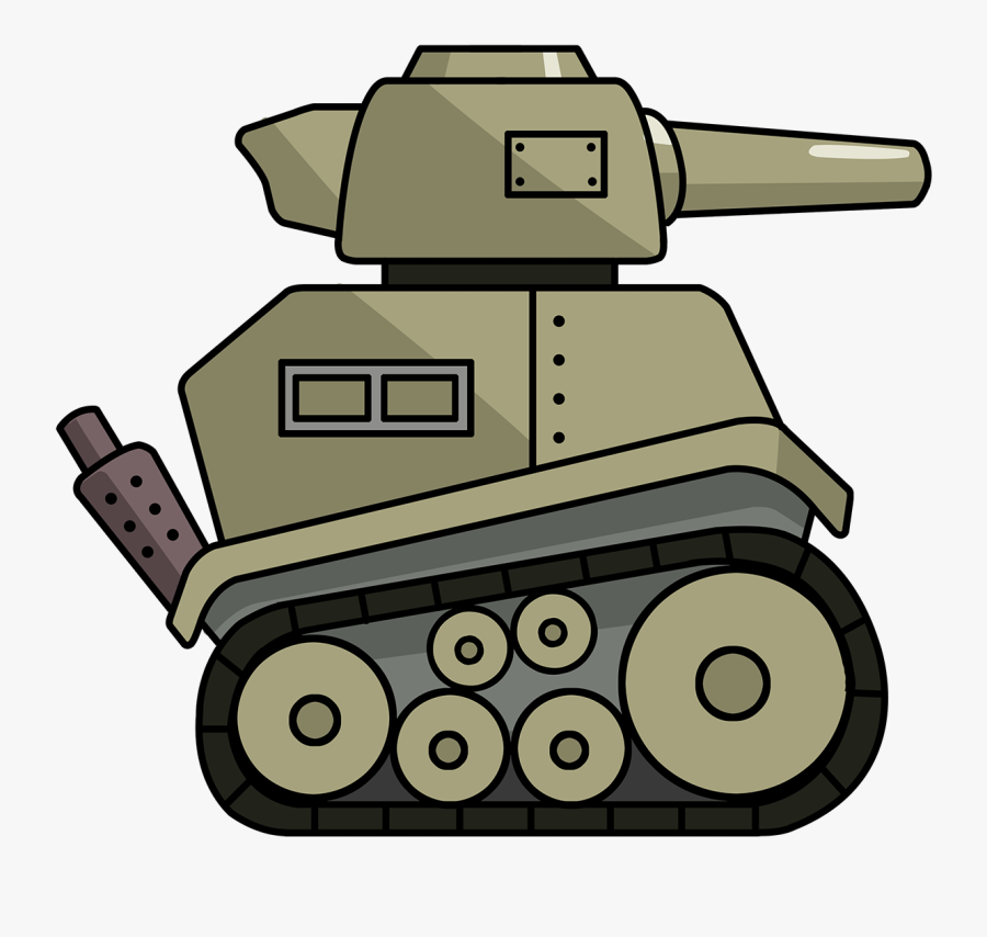 Army Cartoon Clipart - Army Tank Cartoon Png, Transparent Clipart