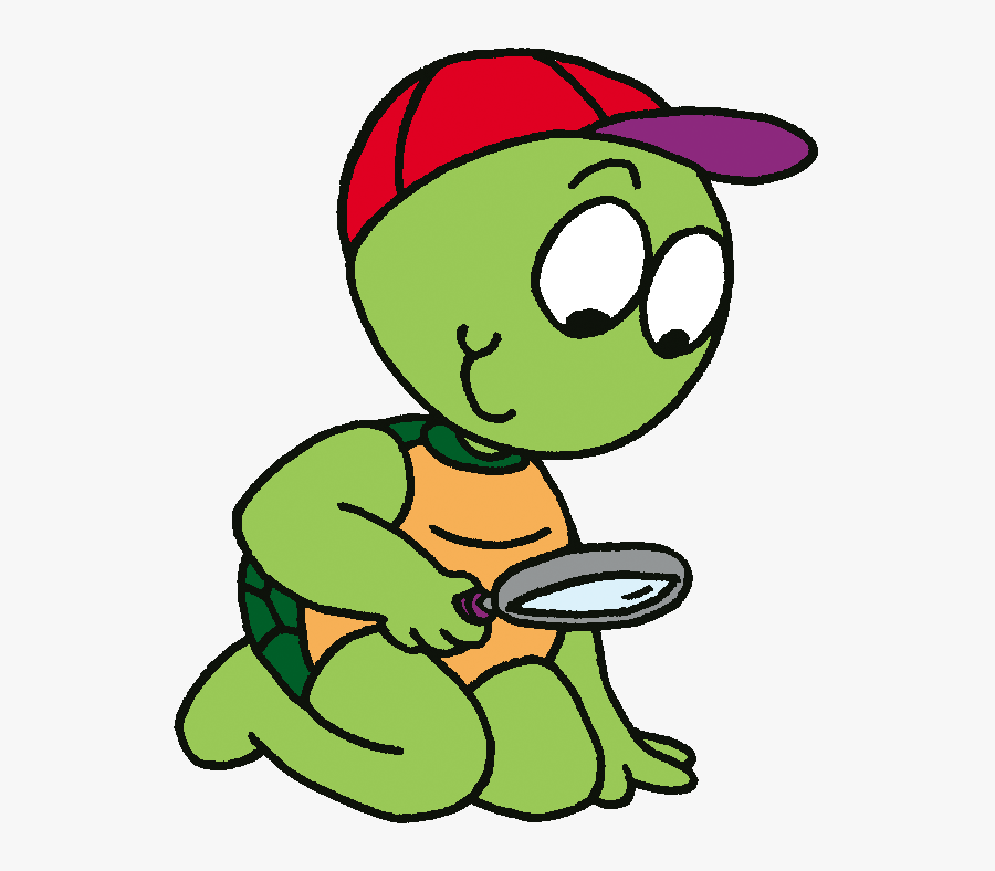 Kind Mit Lupe Comic Clipart , Png Download - Schildkröte Mit Lupe, Transparent Clipart