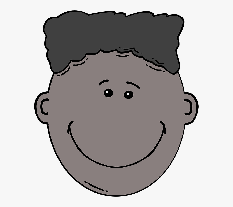 Black Man Face Clipart, Transparent Clipart
