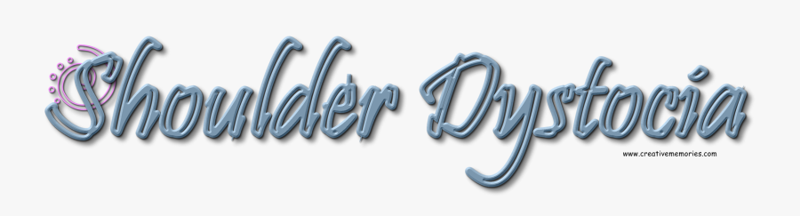 Shoulder Dystocia Word, Transparent Clipart